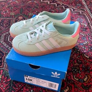New in Box Adidas Kids Gazelle Sneakers - Light Green
